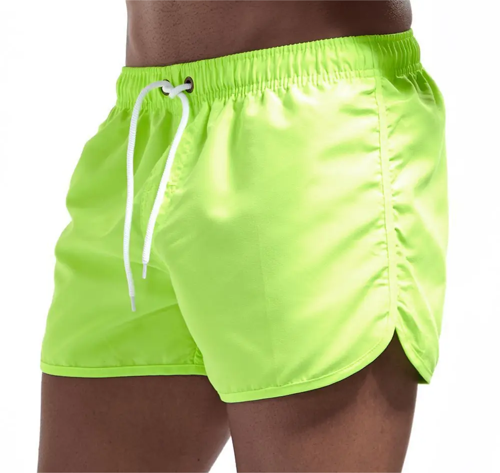 Men's Shorts Swimming Short Quick-dry Casual Surf  Sports Green Shorts